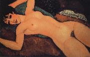 Amedeo Modigliani Sleeping nude with arms open Sweden oil painting artist